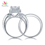 Vintage Style Princess Cut Z Diamond Luxury Ring Set - Rings Universe