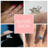 Splendid 3Ct Six claw AAA+ Quality CZ Diamonds Ring - Rings Universe