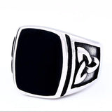 Valknut Signet Odin Symbol Viking Biker Ring - ringsuniverse