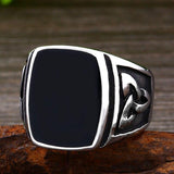 Valknut Signet Odin Symbol Viking Biker Ring - ringsuniverse
