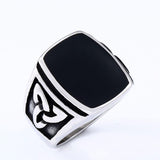 Valknut Signet Odin Symbol Viking Biker Ring - ringsuniverse