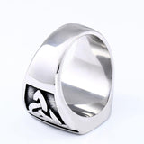 Valknut Signet Odin Symbol Viking Biker Ring - ringsuniverse