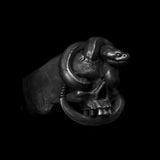 Snake Winding Skull Ring - ringsuniverse