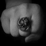 Snake Winding Skull Ring - ringsuniverse