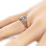 Classic Solitaire Marquise Shape AAA Cubic Zirconia Ring - Rings Universe