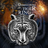 Domineering Tiger Head Unique Animal Biker Ring - ringsuniverse