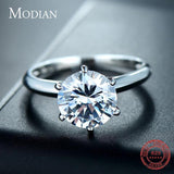 Splendid 3Ct Six claw AAA+ Quality CZ Diamonds Ring - Rings Universe