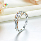Vintage Style 1 Carat Silver Wedding Engagement Ring - Rings Universe