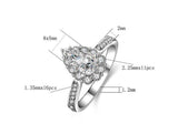 New 2021 Charming 1 Carat Pear Cut Lab Diamond Ring - Rings Universe
