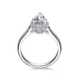 New 2021 Charming 1 Carat Pear Cut Lab Diamond Ring - Rings Universe