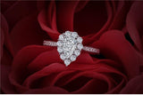 New 2021 Charming 1 Carat Pear Cut Lab Diamond Ring - Rings Universe