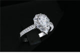 New 2021 Charming 1 Carat Pear Cut Lab Diamond Ring - Rings Universe