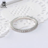 Delicate Silver AAAA Quality Cubic Zirconia Diamonds Ring - ringsuniverse