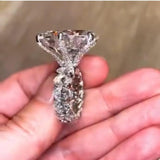 Vintage Oval Pear Heart cut 8ct Lab Diamond Luxury Ring - Rings Universe