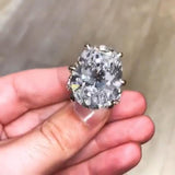 Vintage Oval Pear Heart cut 8ct Lab Diamond Luxury Ring - Rings Universe