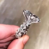 Vintage Oval Pear Heart cut 8ct Lab Diamond Luxury Ring - Rings Universe