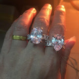 Vintage Oval Pear Heart cut 8ct Lab Diamond Luxury Ring - Rings Universe