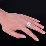 Cuban Chain Gold Color Iced Out Full Zircon Hip Hop Ring - ringsuniverse