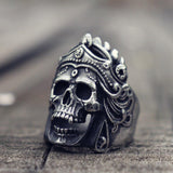 Best Seller - Mahakali Helmet Skull Biker Ring - ringsuniverse