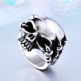 Gothic Punk Claw Skull Skeleton Ring - ringsuniverse