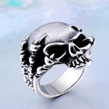 Gothic Punk Claw Skull Skeleton Ring - ringsuniverse