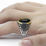 Genuine Antique Tiger Eye Jewelry Ring - Rings Universe