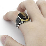 Genuine Antique Tiger Eye Jewelry Ring - Rings Universe