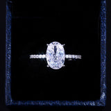 Dazzling Oval Brilliant AAA CZ Stone Classic Ring - Rings Universe