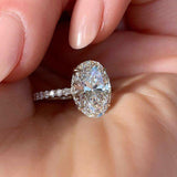 Dazzling Oval Brilliant AAA CZ Stone Classic Ring - Rings Universe