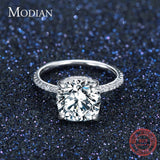 Luxury Classic 4CT. 10 Hearts Arrows CZ Diamonds Ring - Rings Universe
