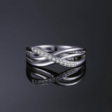 Infinity AAA+ CZ Diamonds Stackable Eternity Ring - Rings Universe