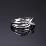 Infinity AAA+ CZ Diamonds Stackable Eternity Ring - Rings Universe