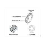 Infinity AAA+ CZ Diamonds Stackable Eternity Ring - Rings Universe