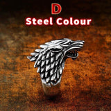 Viking Nordic Wolf Head Odin 's Symbol Ring - ringsuniverse