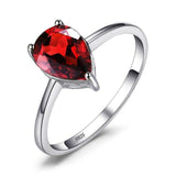 Real Amethyst/Citrine/Peridot/Garnet/Topaz Silver Rings - ringsuniverse