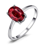 Real Amethyst/Citrine/Peridot/Garnet/Topaz Silver Rings - ringsuniverse