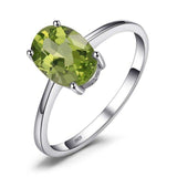Real Amethyst/Citrine/Peridot/Garnet/Topaz Silver Rings - ringsuniverse