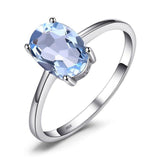Real Amethyst/Citrine/Peridot/Garnet/Topaz Silver Rings - ringsuniverse