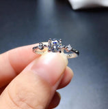 Lovely Moissanite Color D VVS1 Ring for Wedding or Engagement - Rings Universe