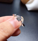 Lovely Moissanite Color D VVS1 Ring for Wedding or Engagement - Rings Universe