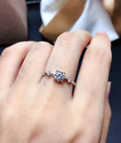Lovely Moissanite Color D VVS1 Ring for Wedding or Engagement - Rings Universe