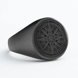 Simple Design Compass Stainless Steel fashion Rings - Rings Universe