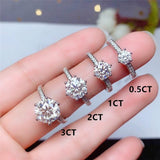 Dazzling D Color VVS1 Excellent Cut Moissanite Diamond Engagement Ring - ringsuniverse
