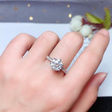 Dazzling D Color VVS1 Excellent Cut Moissanite Diamond Engagement Ring - ringsuniverse