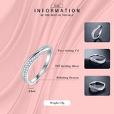 Silver New Fashion Stackable AAA+ CZ Diamonds Ring - Rings Universe
