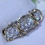 Charming 4mm Lab Diamond Engagement Wedding Ring - ringsuniverse