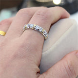 Charming 4mm Lab Diamond Engagement Wedding Ring - ringsuniverse