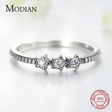 Silver Vintage Stars Stackable AAA+ CZ Diamonds Ring - Rings Universe