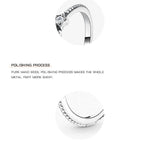 Silver Vintage Stars Stackable AAA+ CZ Diamonds Ring - Rings Universe