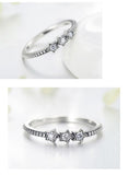 Silver Vintage Stars Stackable AAA+ CZ Diamonds Ring - Rings Universe